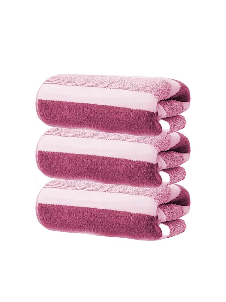 Black Gold Hand Towel For Face, Gym, Travel & Bathroom Pink & White (Pack of 3)-picture-41