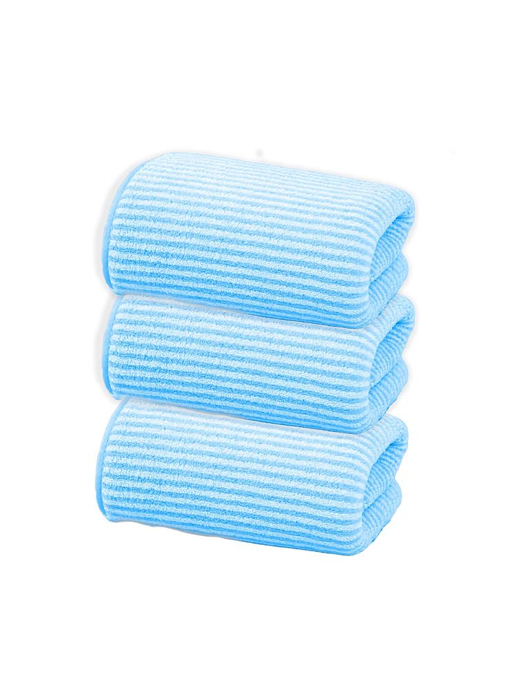 Black Gold Face & Hand Towel For Bathroom, Kitchen, Gym & Travel Blue (Pack of 3)-picture-57