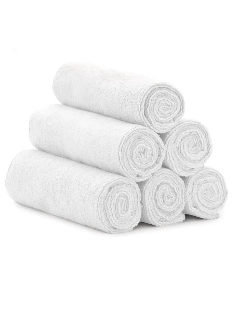 Black Gold 400 Gsm Hand Towel-Ultra Soft, Super Absorbent White (Pack of 5)-image-4