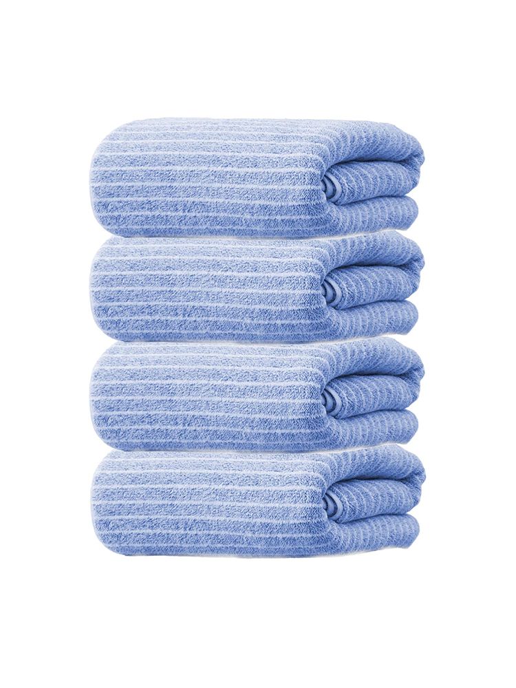 Black Gold Striped Hand Towel Face Towel For Bathroom, Gym, Kitchen Blue (Pack of 4)-picture-58