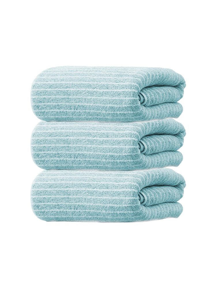 Black Gold Striped Hand Towel Face Towel For Bathroom, Gym, Kitchen Green (Pack of 3)-picture-24