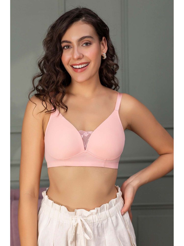 Chelvet Peach Solid Workout Bra-picture-28