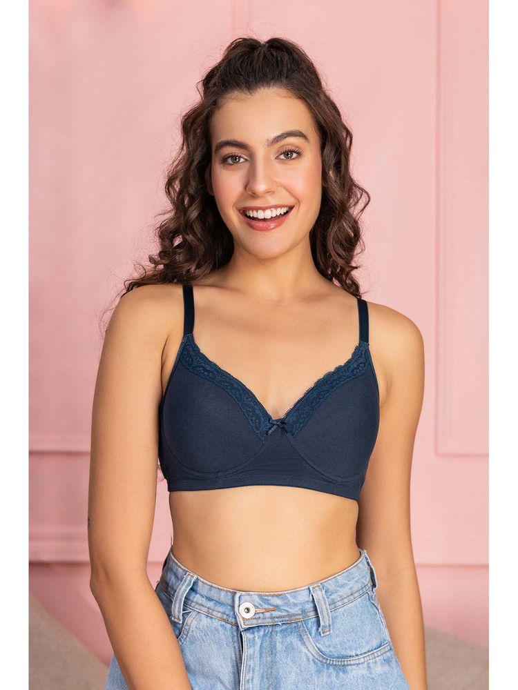 Chelvet Women's Non-Padded Non-Wired Medium Coverage Bra | Everyday Cotton-Spandex Comfort-picture-12