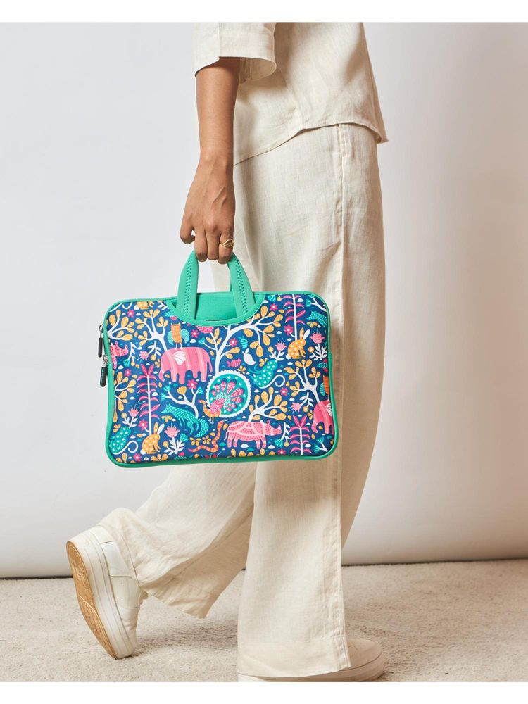Chumbak Multi-Color Printed Laptop Sleeve