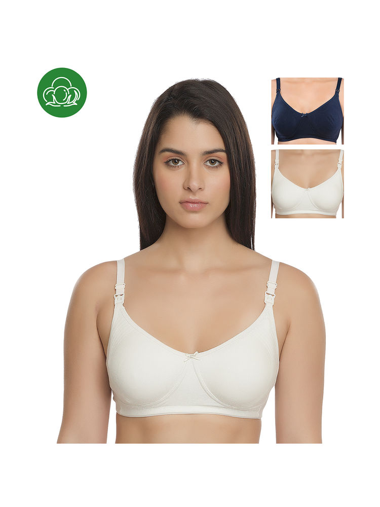 Inner Sense Women's Full Cup Nursing Bra Pack of 3 - Multi-Color-picture-20