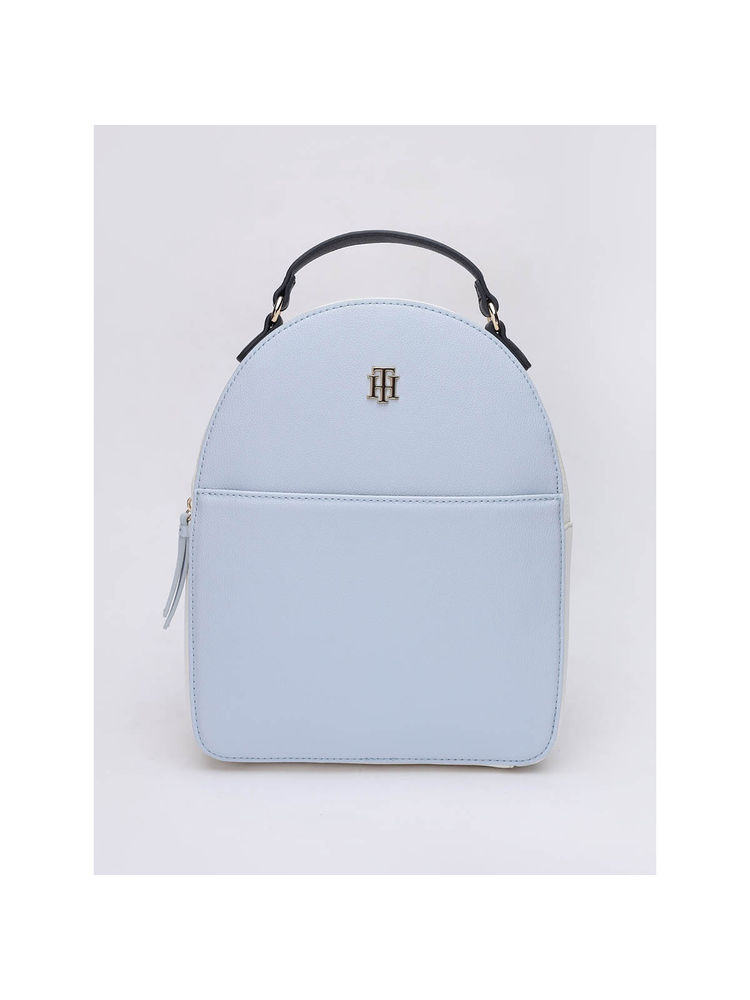 Tommy Hilfiger Colorblock Blue Cotton Backpack