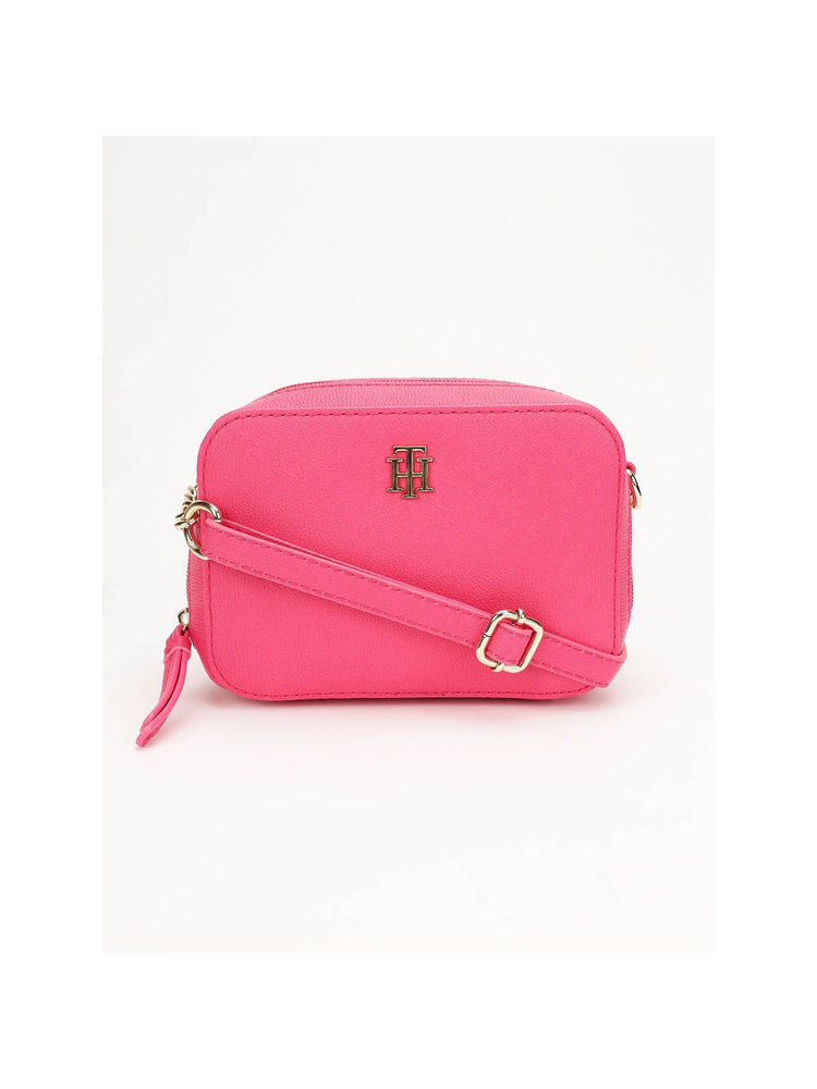 tommy hilfiger accessories Tommy Hilfiger Solid Pink Pu Sling Bag-picture-36