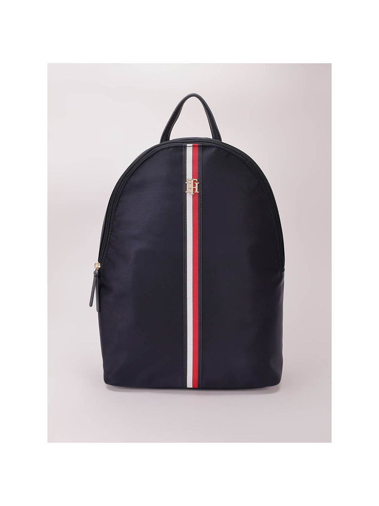 Tommy Hilfiger Solid Blue Nylon Backpack
