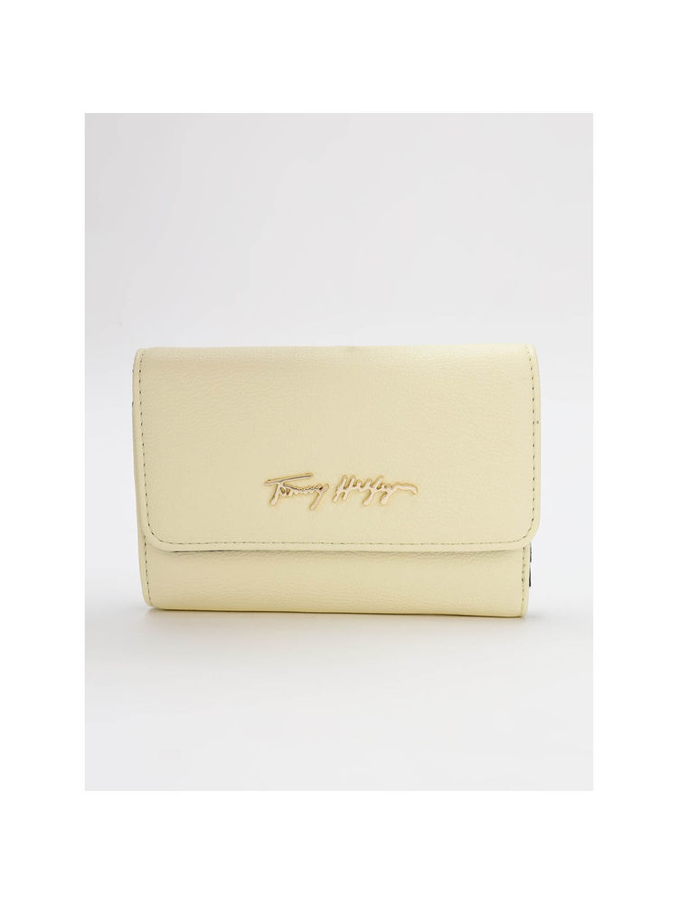 tommy hilfiger accessories Tommy Hilfiger Solid Yellow Pu Tri-Fold Wallet-picture-29