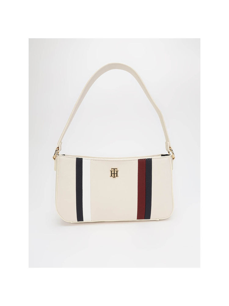 tommy hilfiger accessories Tommy Hilfiger Striped Beige Pu Handbag-picture-45