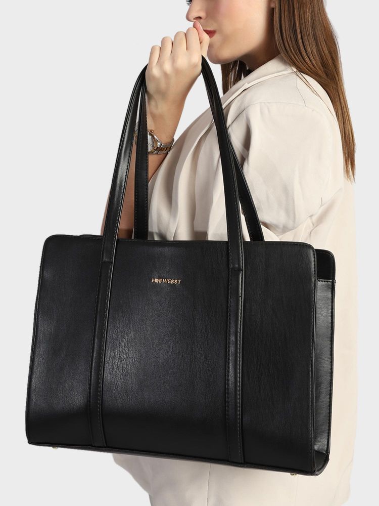 MINI WESST Aria Tote Bag - Black-image-44