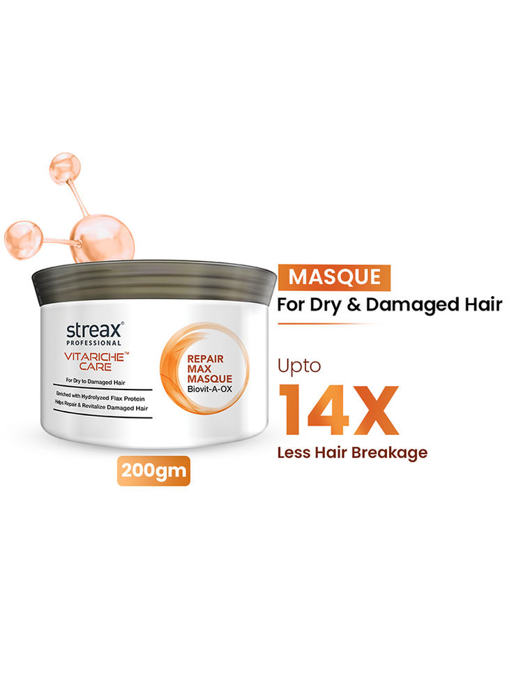 Streax Professional Vitariche Care Repair Max Hair Masque Biovit-A-OX For Healthy Hair