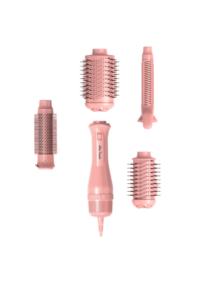 Alan Truman Big Volumiser Set For Easy Blowdrying - Pastel Pink