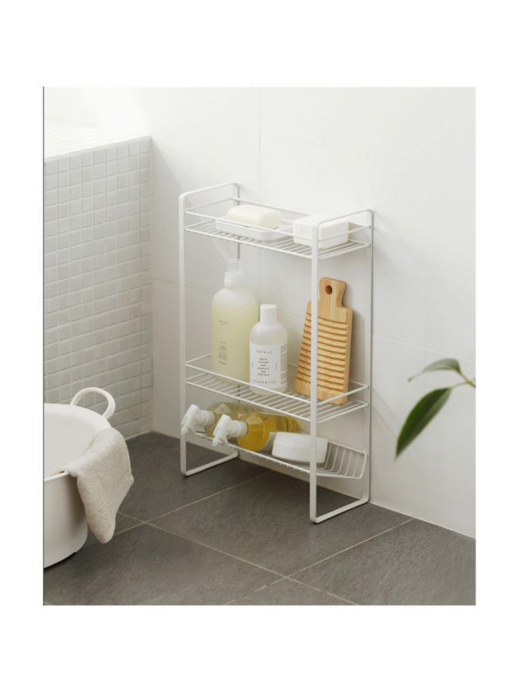 ARHAT ORGANIZERS Three Layer Storage Caddy For Kitchen and Bathroom White