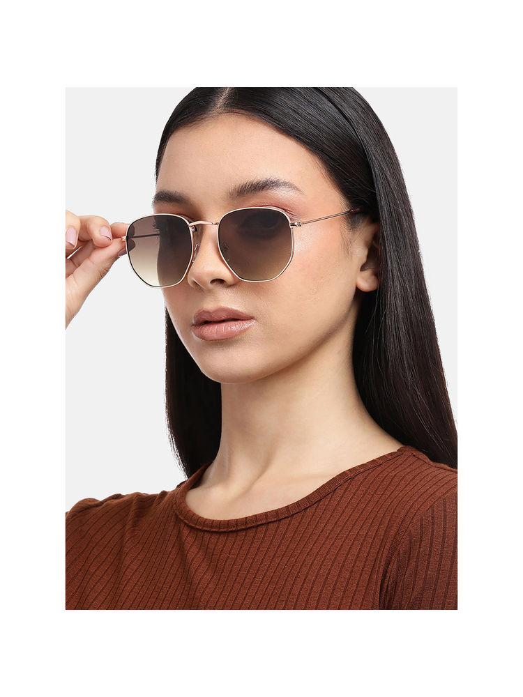 Carlton London Women UV Protected Brown Lens Round Sunglasses-picture-13