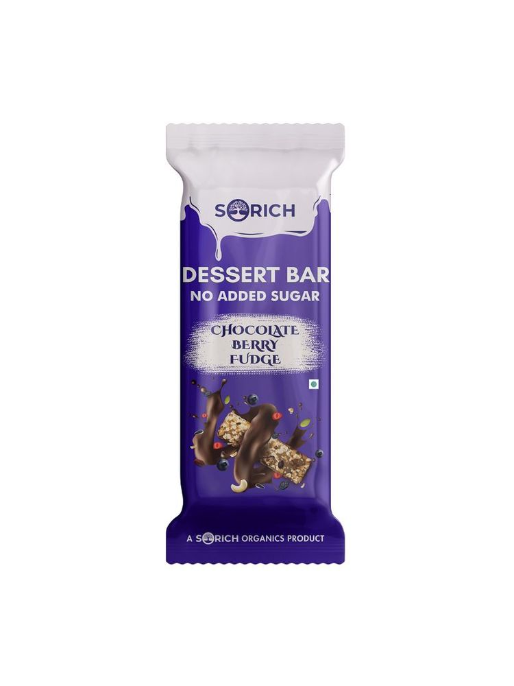 Sorich Organics Dessert Nutty Berry Fudge Chocolate Bar - Pack Of 6-picture-16