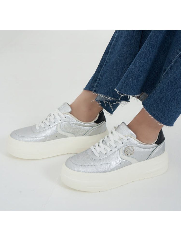 Hamster London Metallic Motion Silver Sneakers-image-29