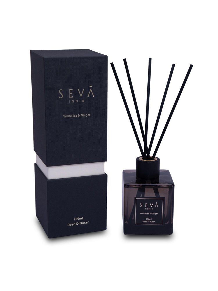 SEVA HOME White Tea Reed Diffuser (500 Ml) - Long-Lasting Aroma For Home & Office-image-21