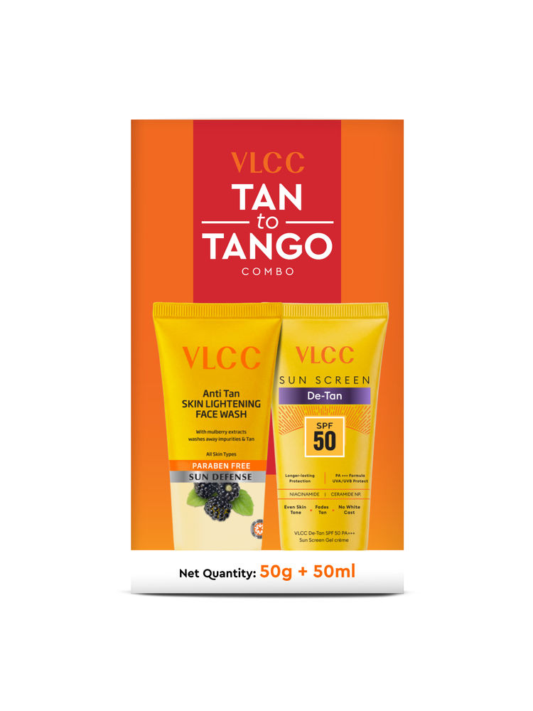 VLCC Tan-To-Tango Combo Anti-Tan Face Wash + SPF 50 Sunscreen-image-1
