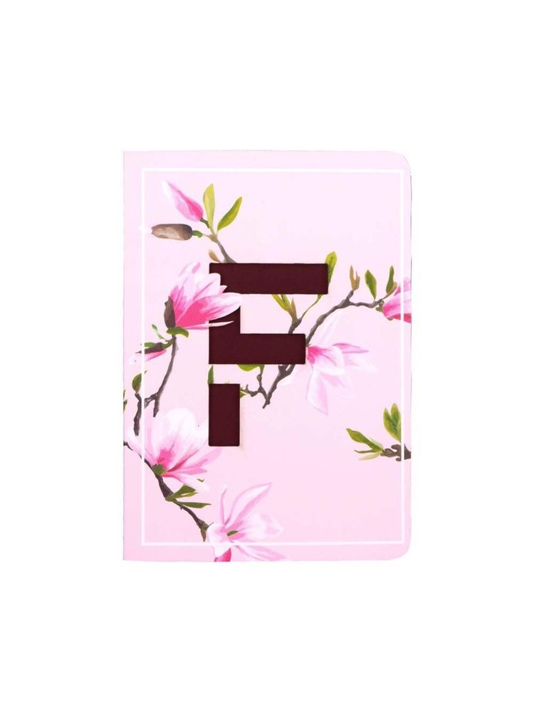 doodle collection Doodle Initial F - Floral Monogram Notebook-picture-30