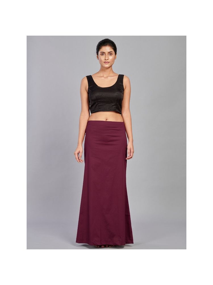 I AM BY DOLLYJAIN Cotton Lycra D'coat Maroon-picture-26
