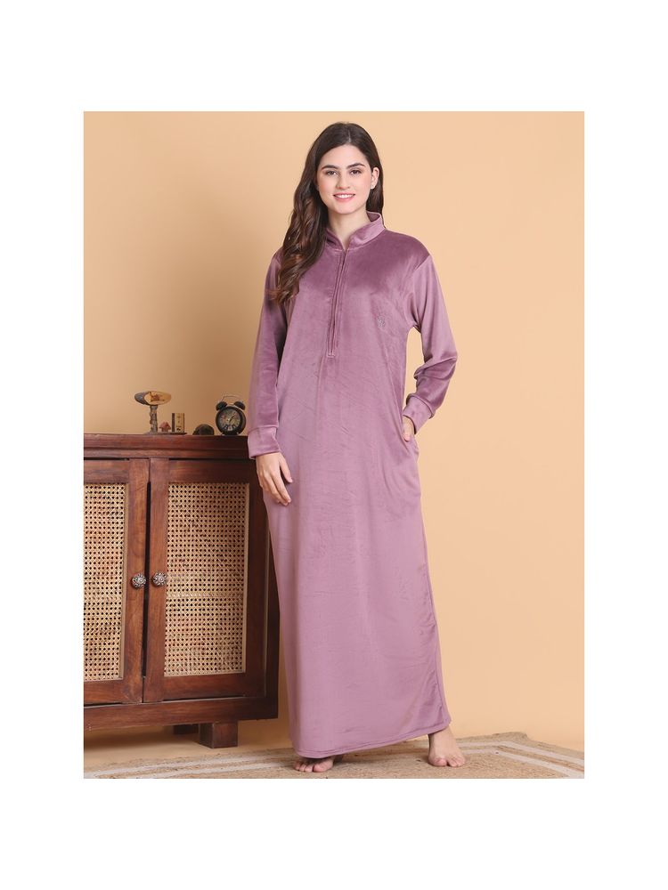 Secret Wish Women Pink Solid/Plain Nighty-picture-19