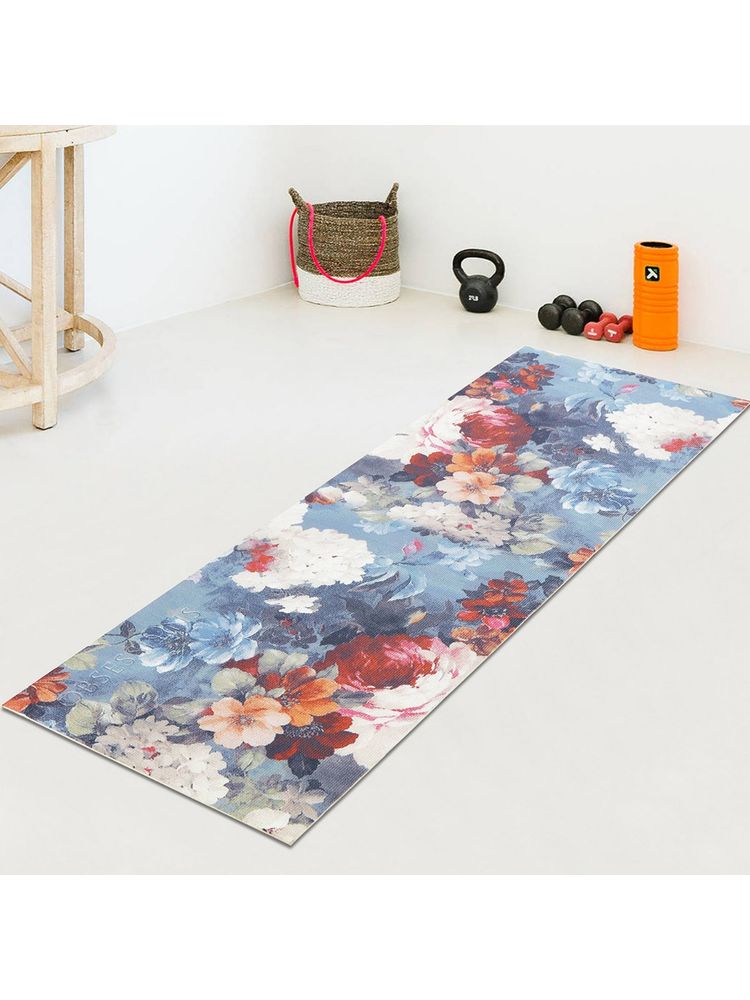 OBSESSIONS Printed Yoga Mat with Carrying Strap Multi-Color-image-38