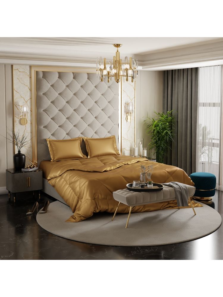 Stoa Paris Date Night Eternal Glow Gold Double Comforter-image-46