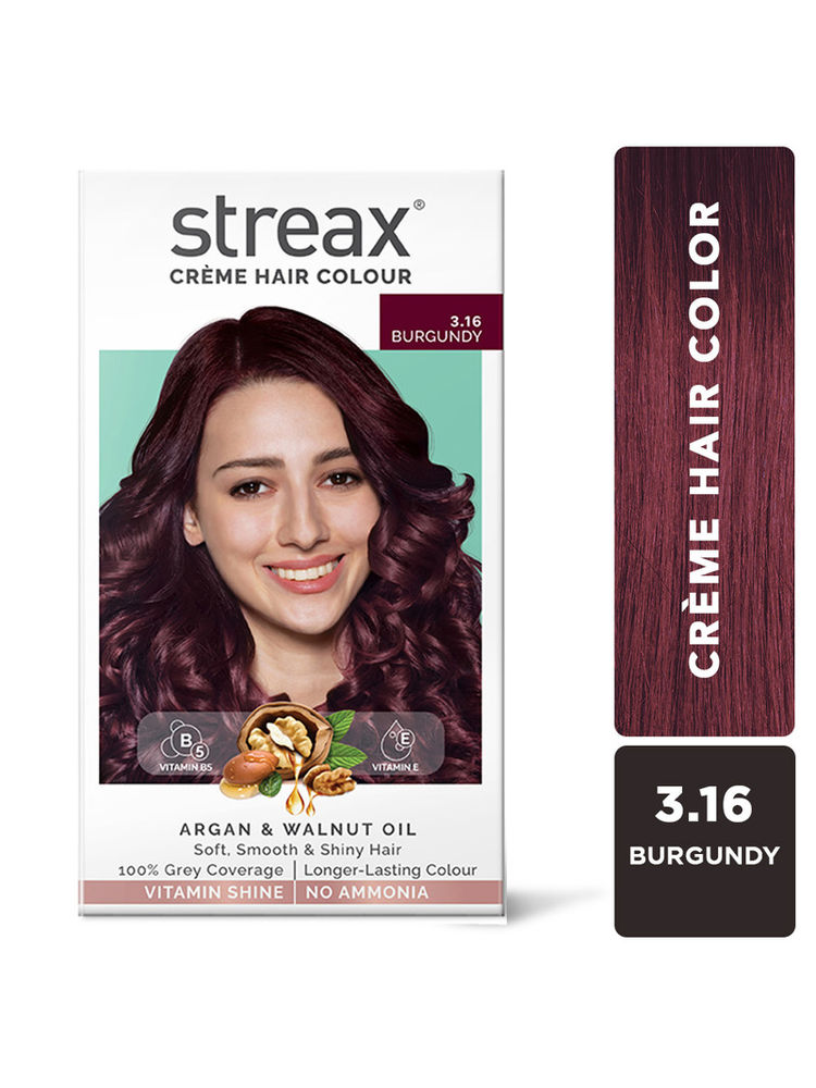 Streax Cream Hair Colour With 100% Grey Coverage & No Ammonia