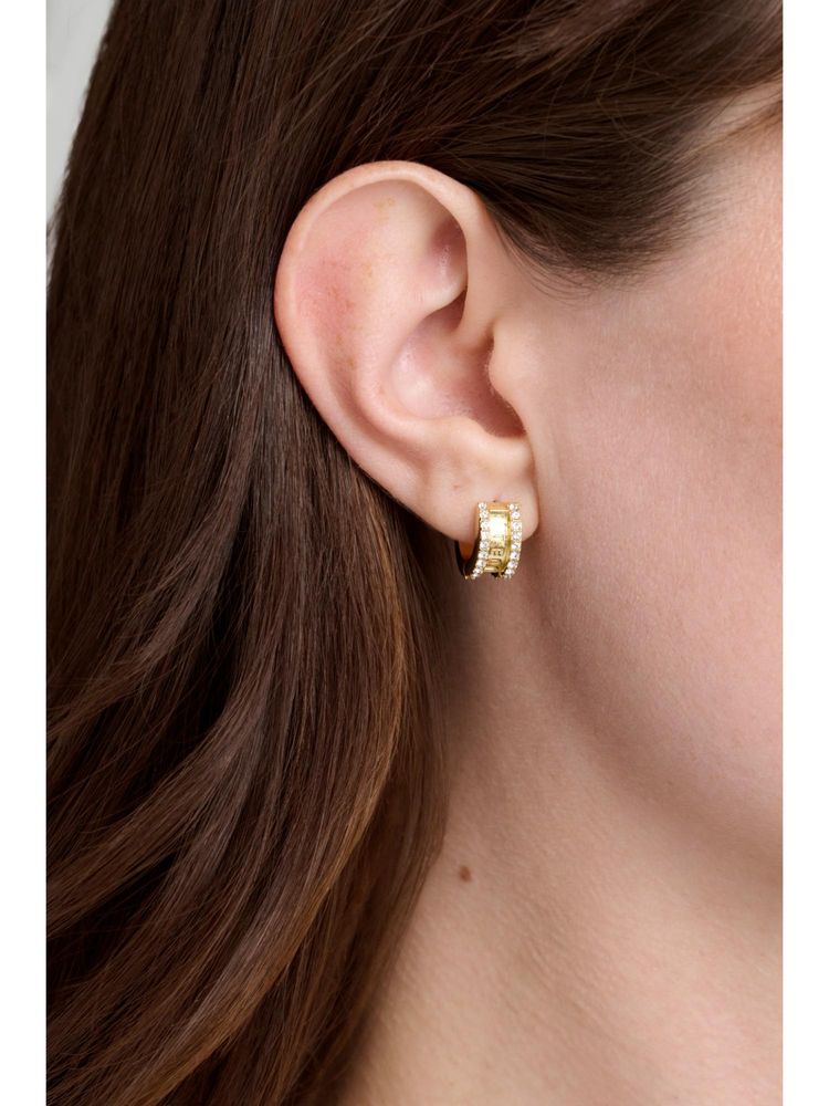 Ted Baker Crystal Roll Huggies Earrings-picture-23