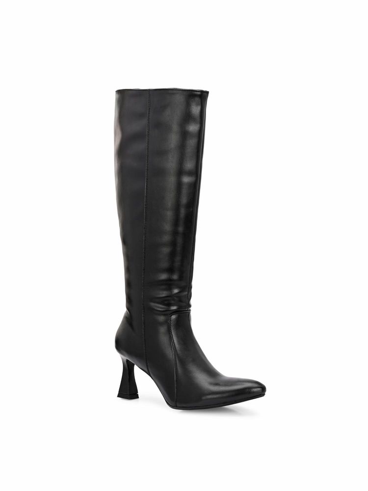 Delize Women Black Casual Boots-picture-10