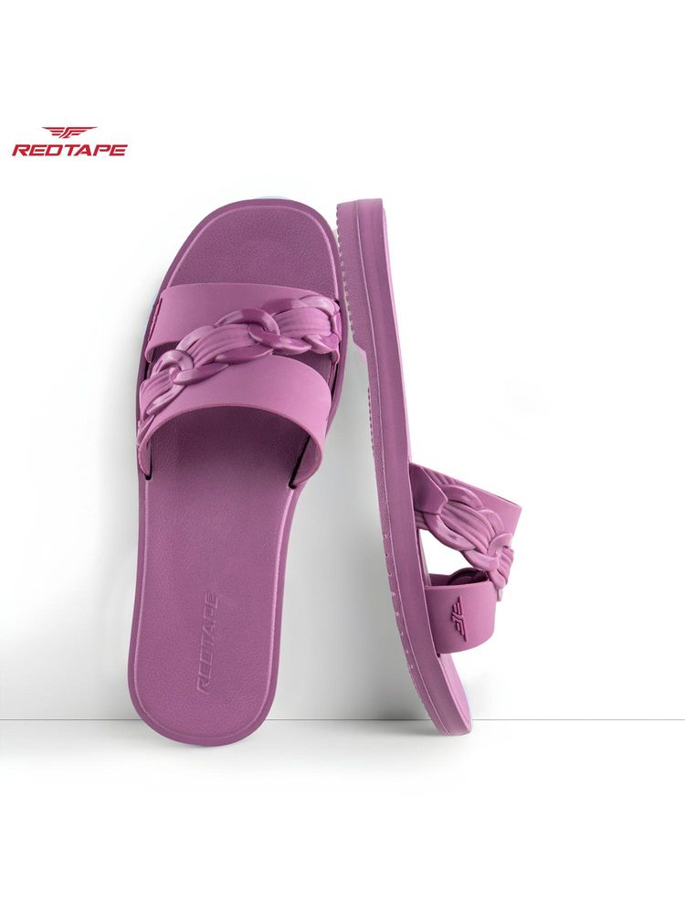 Red Tape Women Purple EVA Comfort Flats-picture-13