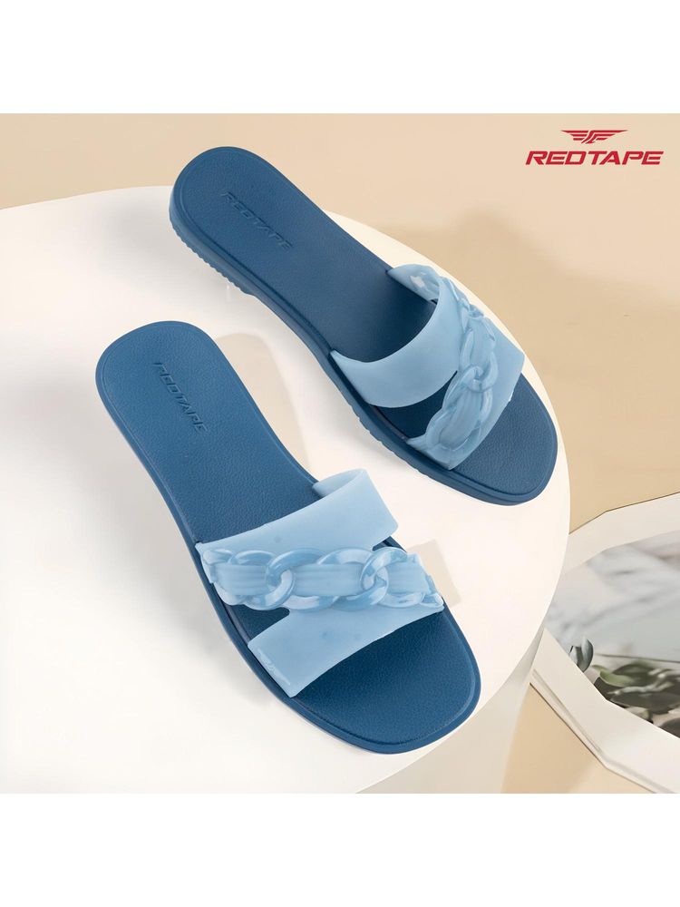 Red Tape Women Navy Blue EVA Comfort Flats-image-41