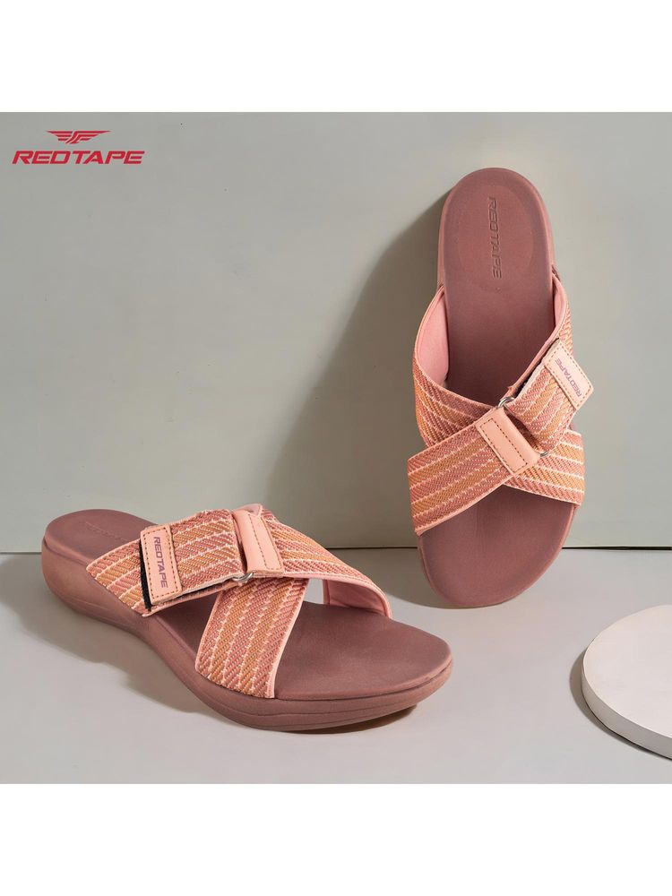 Red Tape Women Pink EVA Comfort Sandals-image-44