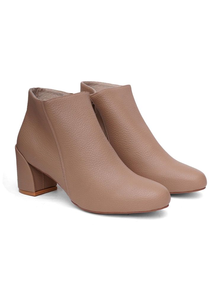 Sherrif Shoes Women Beige Solid Casual Boots-image-8