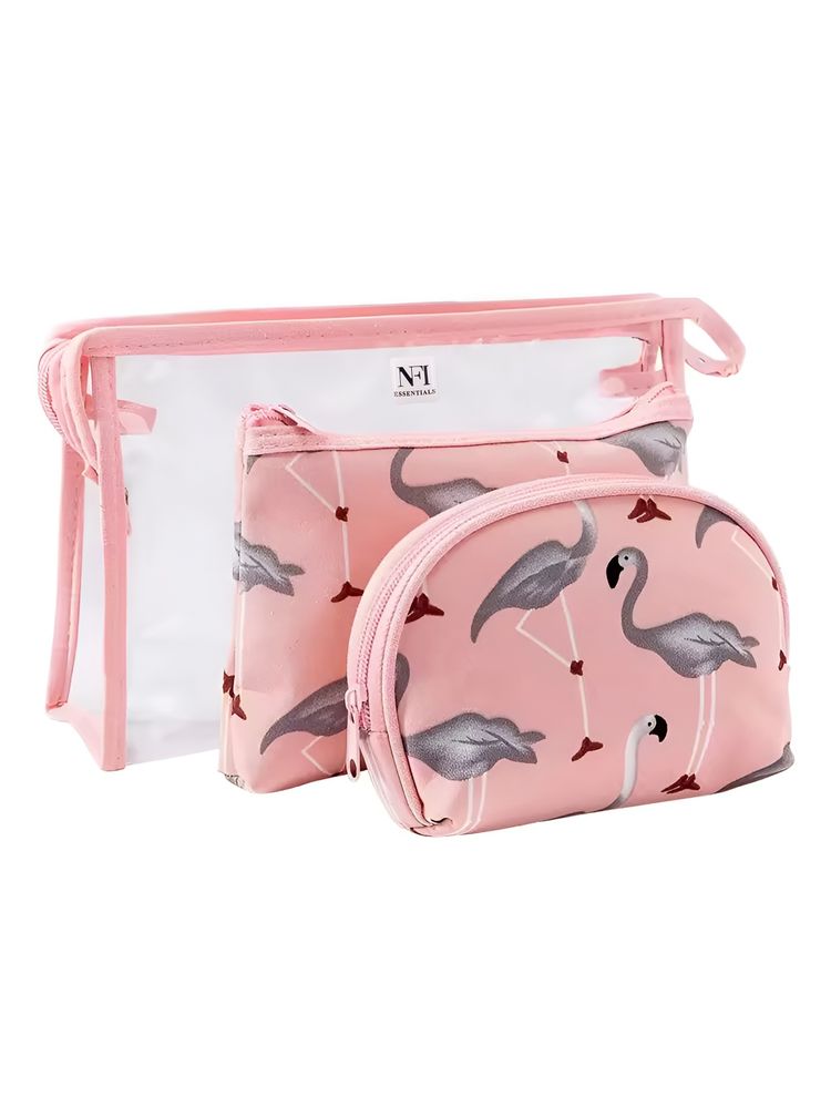 NFI Essentials Cosmetic Makeup Pouch Travel Organizer (Pack of 3) (M)-picture-34