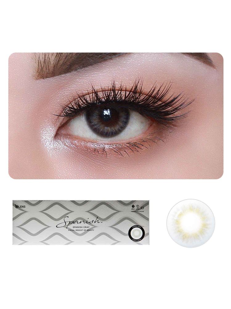 O-Lens Spanish 1Day Coloured Contact Lenses- Grey - 0.00 (5 Pairs)