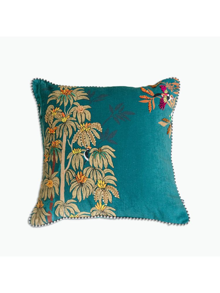ONSETHOMES Teal Vyana Verdant Cushion Cover-image-40