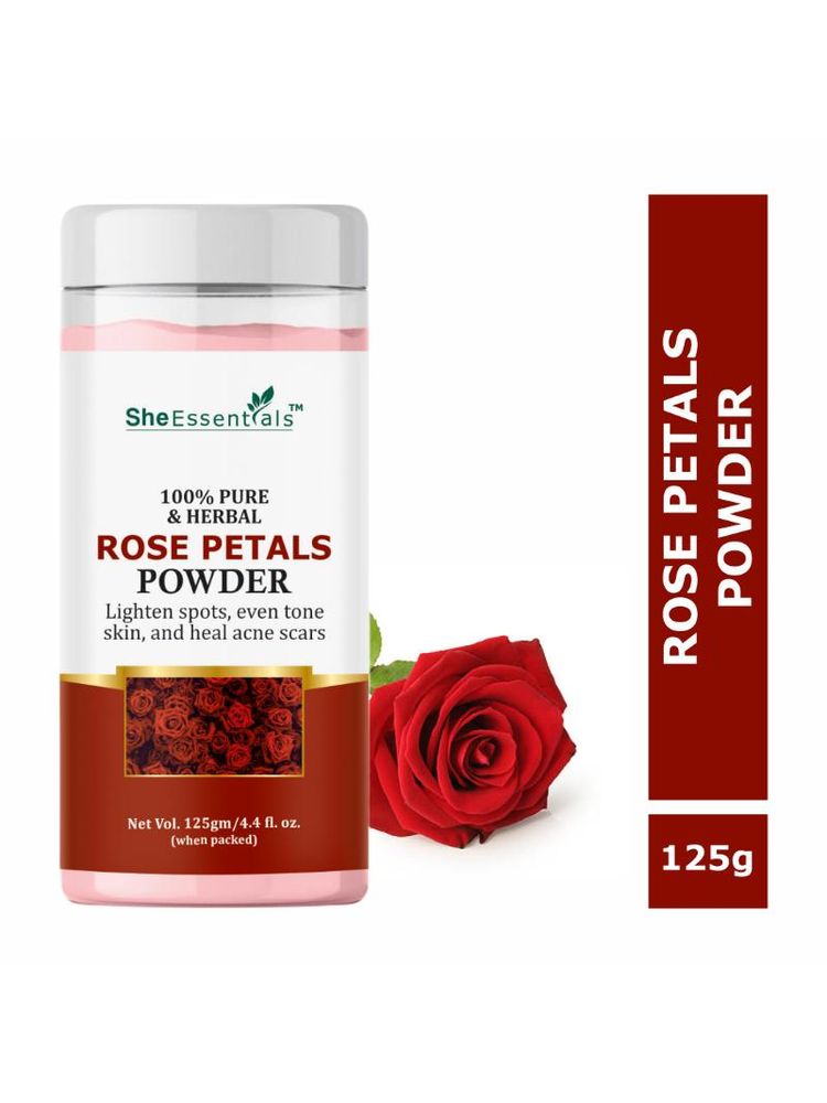 She Essentials Rose Petals Powder For Face Pack & Mask - Men & Women-picture-12