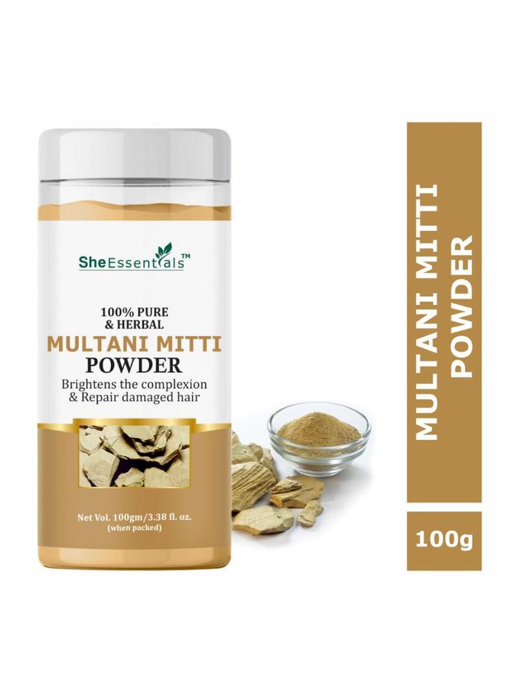She Essentials 100% Natural Multani Mitti Powder For Face Pack & Mask-picture-11