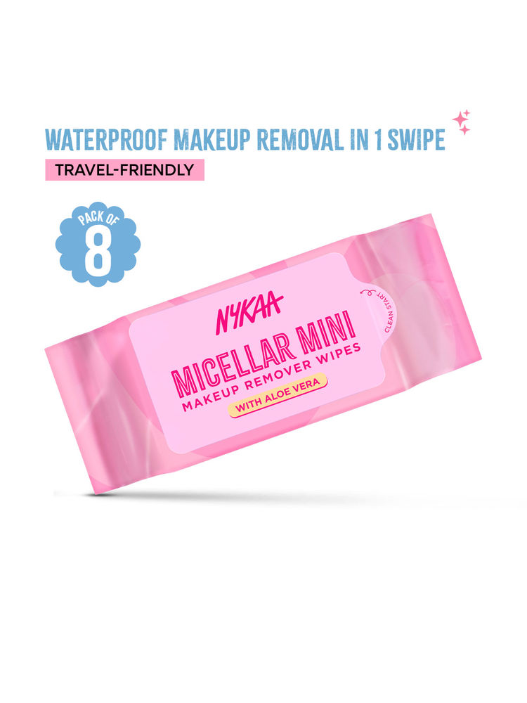 Nykaa Micellar Mini Makeup Remover Wipes Ultra-Soft, Gentle Wipes For Instant Cleanse & Hydration-image-6
