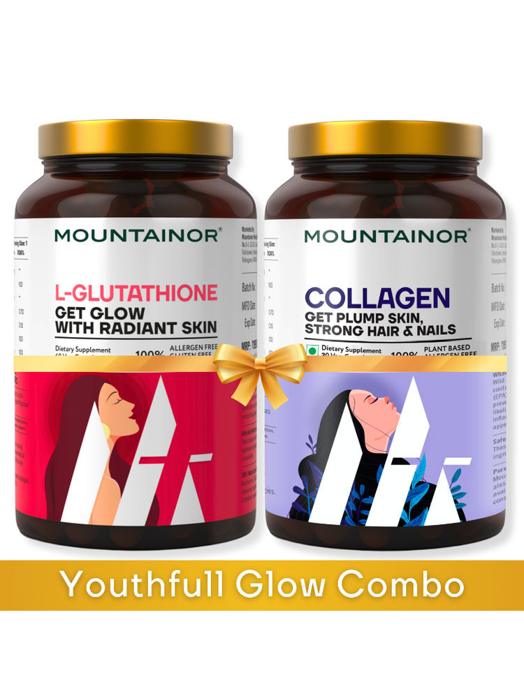 MOUNTAINOR L-Glutathione + Collagen Capsules For Skin Health