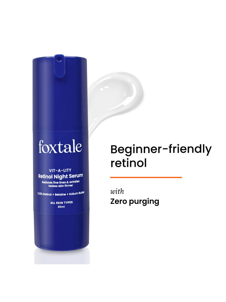 Foxtale 0.15% Encapsulated Retinol Night Serum Boosts Collagen, Treats Fine Lines & Wrinkles-picture-24
