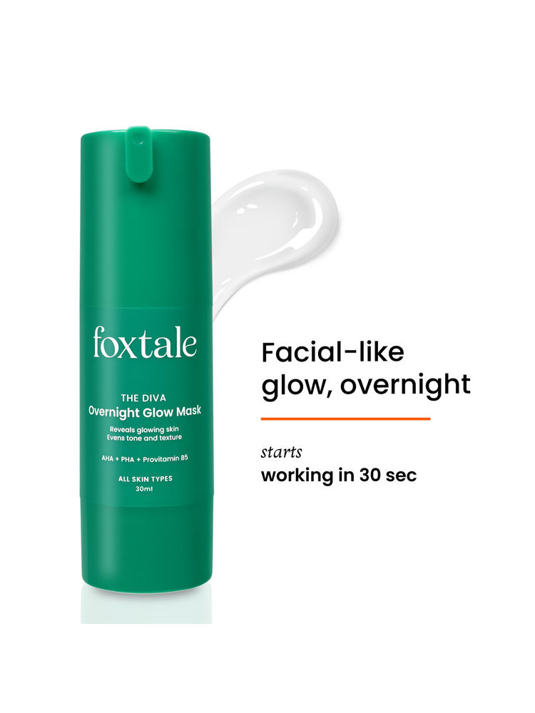 Foxtale Overnight Glow Mask Glycolic & Lactic Acid