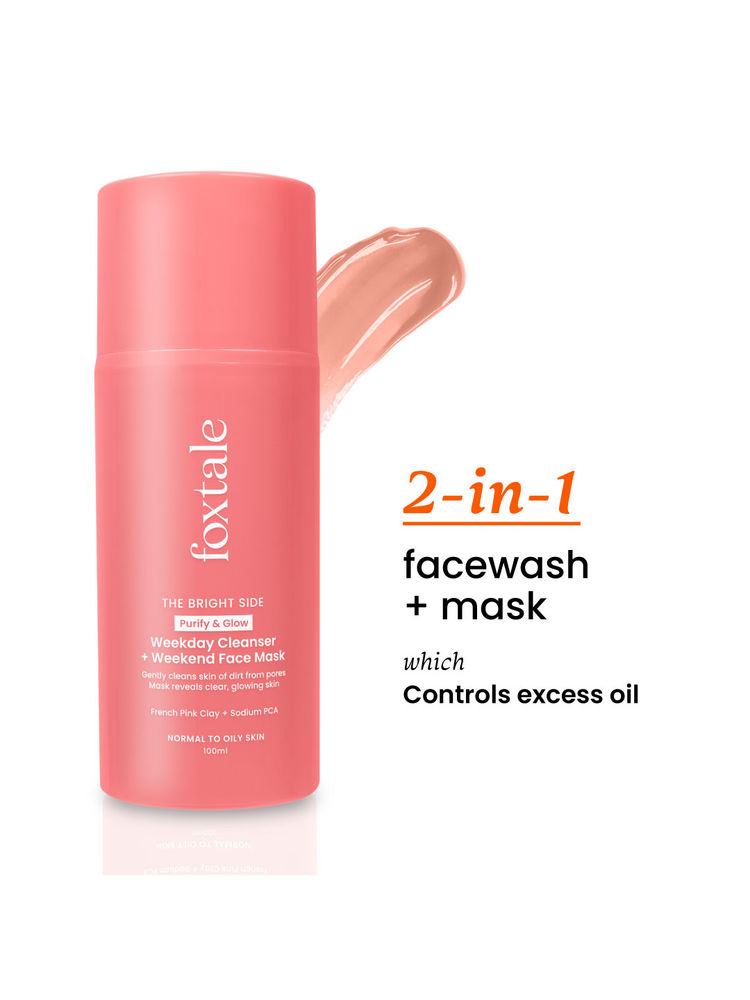 Foxtale Purify & Glow Cleanser + Mask With French Pink Clay & Sodium-picture-19
