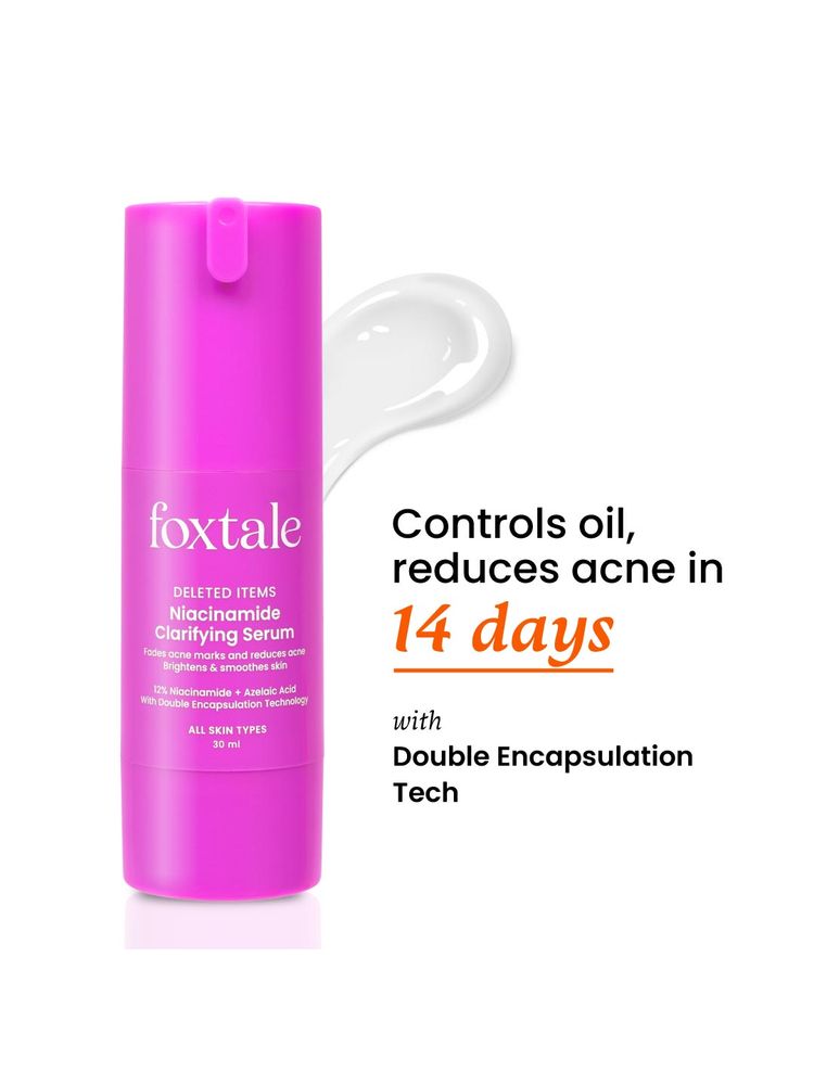 Foxtale 12% Niacinamide Clarifying Serum Acne & Blemish Control