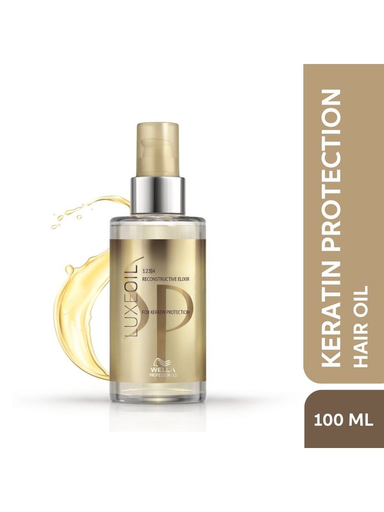 SP Luxe Oil Keratin Restore Reconstructive Elixir with Almond Oils for Smooth, Strong Hair