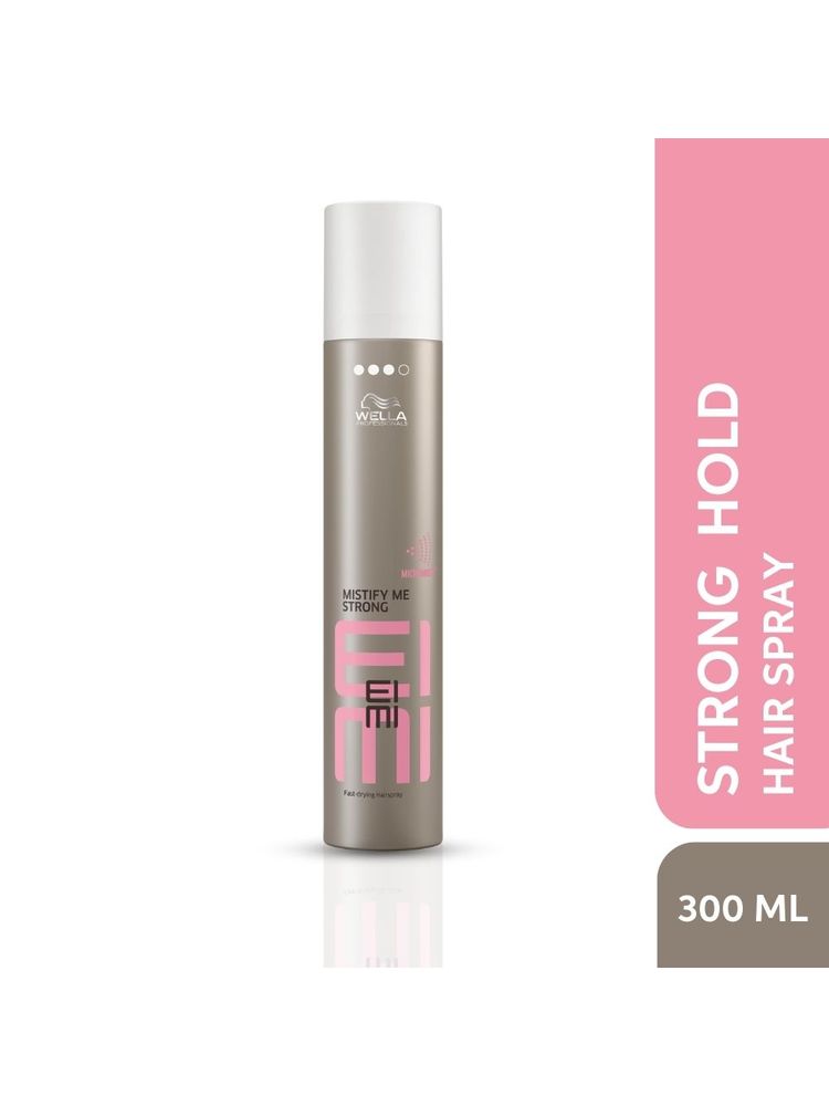 Wella Professionals EIMI Mistify Me Strong Hair Spray For 24H Hold, Frizz Control & Fast-Drying Finish
