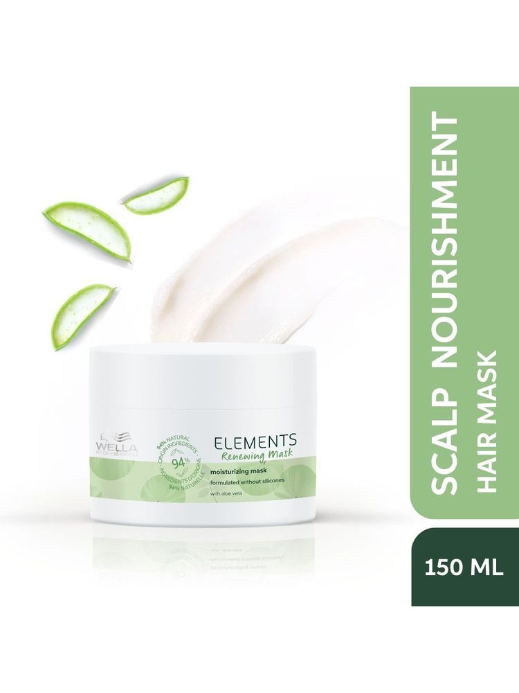 Wella Professionals Elements Renewing Sulfate & Paraben-Free Hair Mask For Frizz-Free Hair With Aloe Vera-picture-35