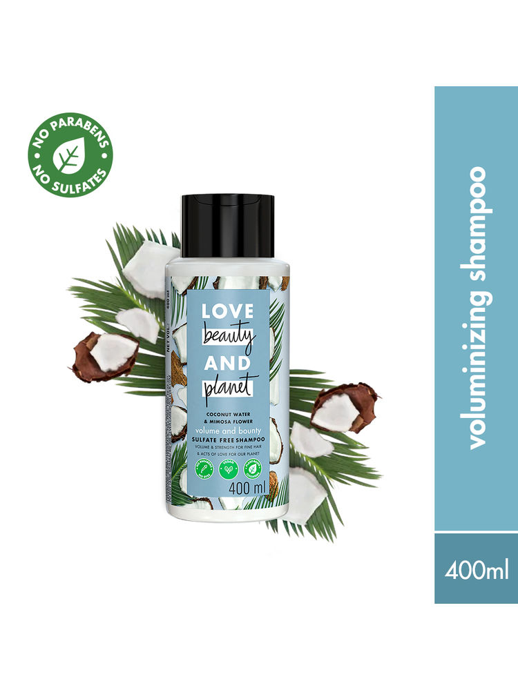 Love Beauty & Planet Coconut Water & Mimosa Flower Shampoo For Volume & Bounce, No Sulphates-picture-14